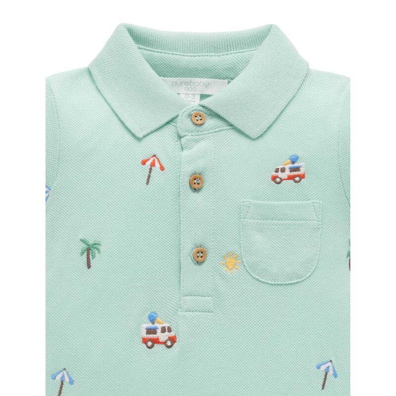 Purebaby Polo Growsuit image number 2